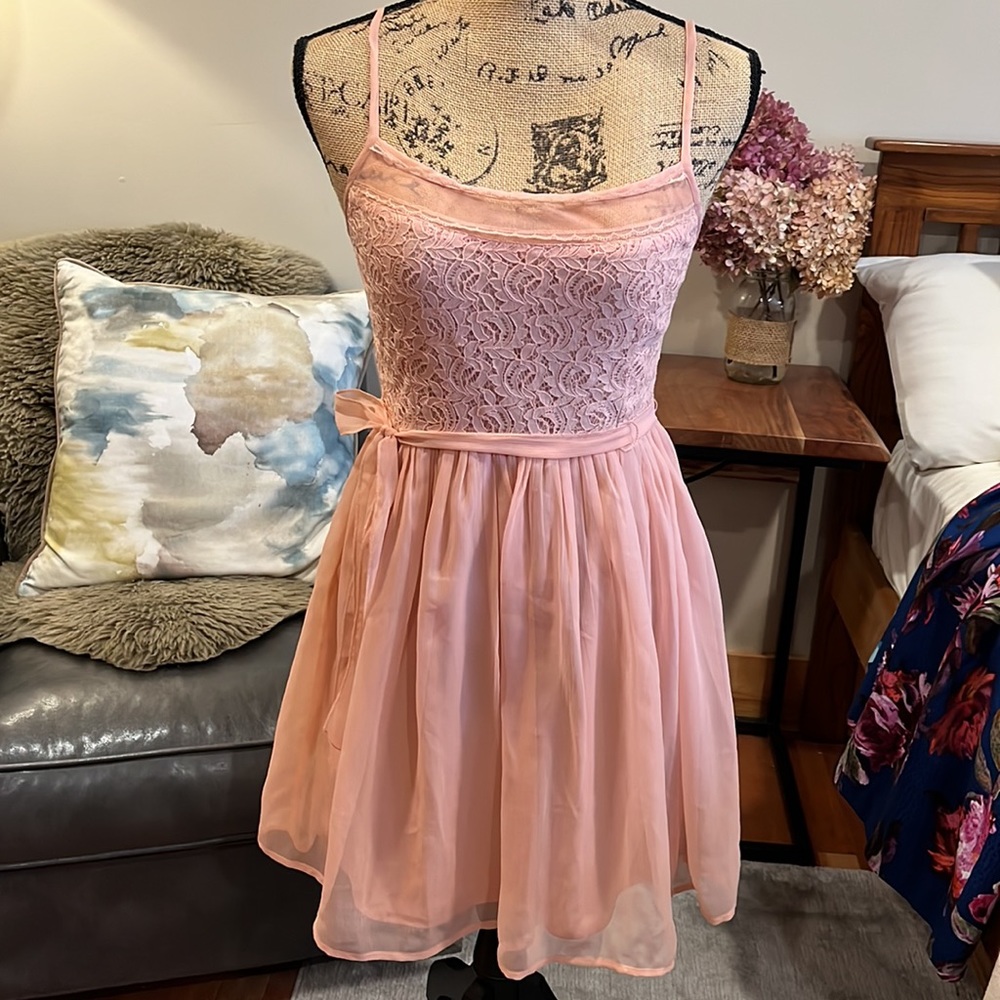 Mod Cloth Sheer Lace Dress by Lottie & Holly - Size XS